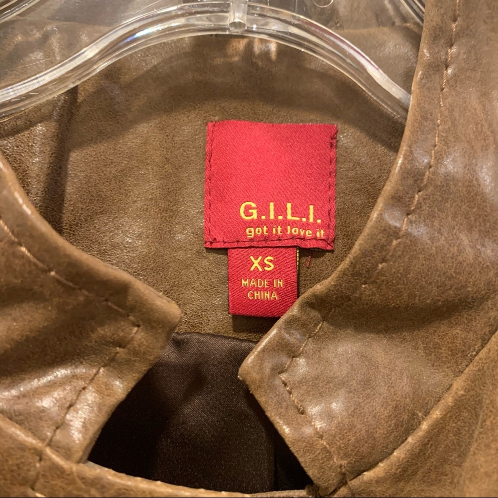 G.I.L.I. Brown Leather Jacket - Picture 4 of 9